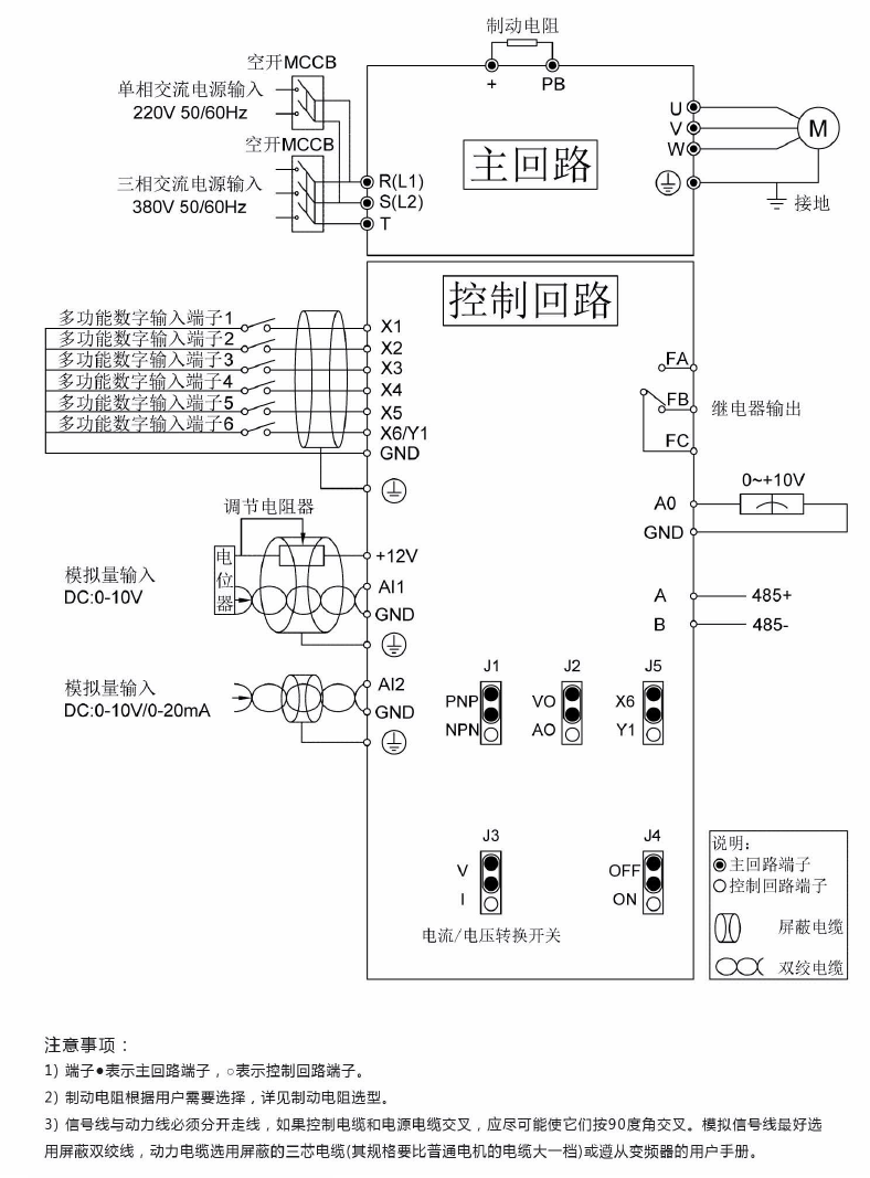 C310變頻器接線圖