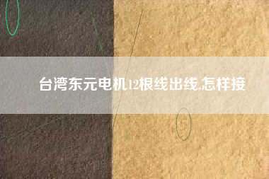 臺灣東元電機12根線出線,怎樣接