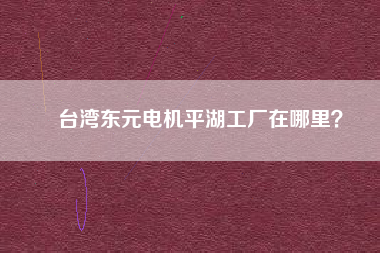 臺(tái)灣東元電機(jī)平湖工廠(chǎng)在哪里？